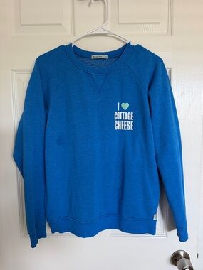 Marine Layer Bright Blue Crewneck Sweatshirt - Small